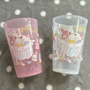 Sanrio Characters Plastic Cups Set